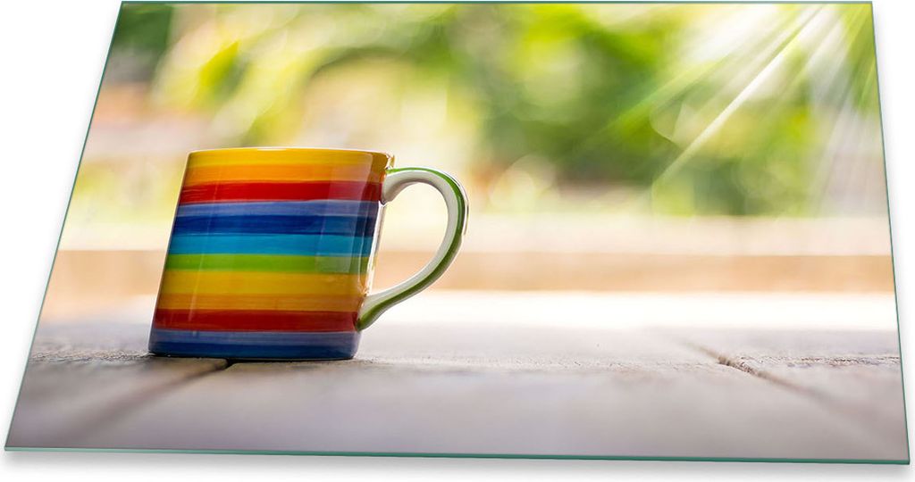 Herdabdeckplatte Glaskeramik 1 Teilig 80x52 Abstrakt Bunt Abdeckung Glas Spritzschutz