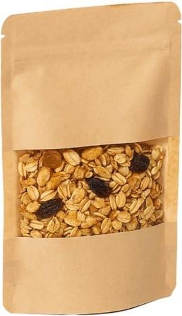 Doypack JAPAN KRAFT 500 ml kleines Fenster – 25 Stück