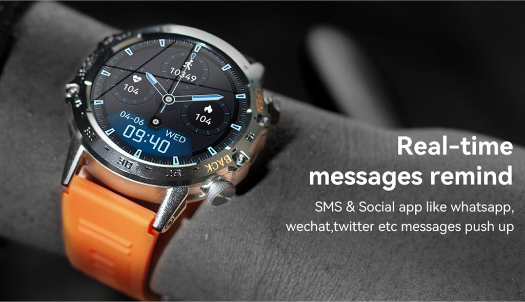 K52 Smartwatch, Sportuhr, 1,39 Zoll IPS-Touchscreen, Produktbild 20