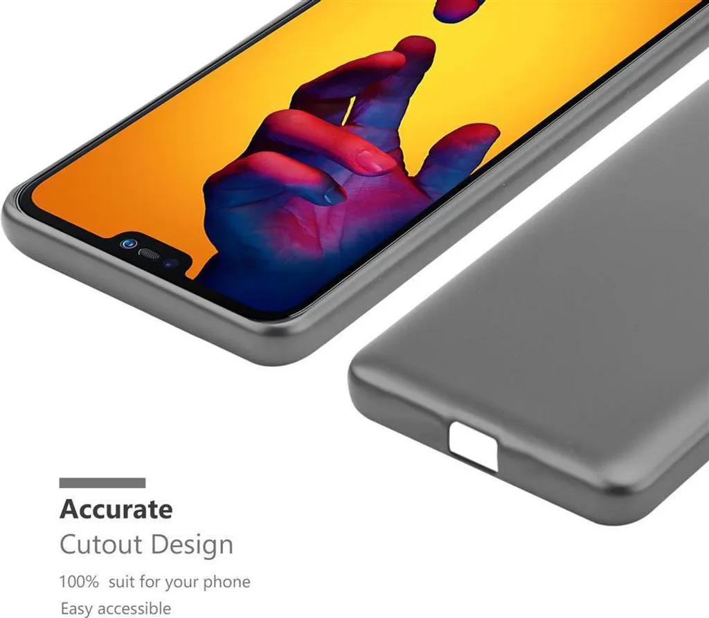 Cadorabo cover per Huawei P20 LITE 2018 / NOVA 3E cover protettiva in TPU viola custodia in silicone custodia per cellulare