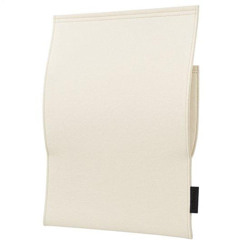 COHOSO Briefkasten Postauffangbeutel – Creme – Handgemacht – Innen Posttasche bis A4 – Basic Design
