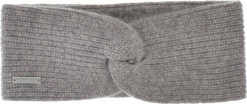 Seeberger Cashmere Stirnband in grau