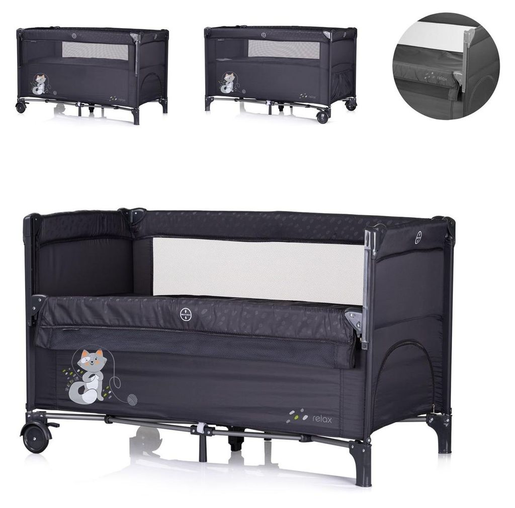 Chipolino Reisebett Relax 2 Ebenen, Vorderseite absenkbar, Produktbild 