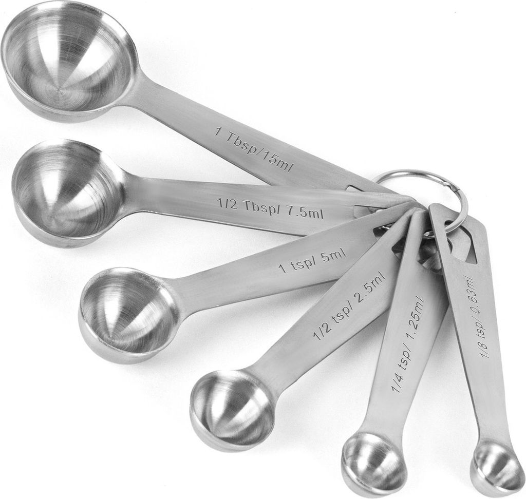 Messlöffel - Messlöffel-Set mit 6 Messschalen - Edelstahl