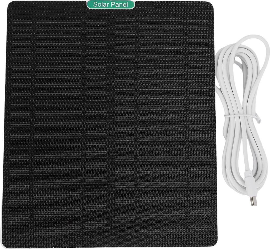 10W 5V Sicherheitskamera Solarpanel ETFE Waterproofing Typ C schnelles Aufladen Kamera Solarpanel Ladegerät fit für Ring weiß