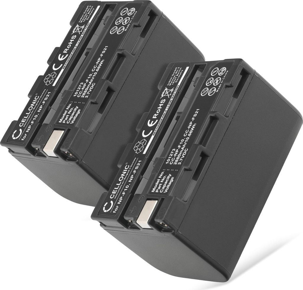 CELLONIC 2x Akku für Kamera Kompatibel mit Sony DCR-PC1, DCR-PC1E, DCR-PC2, NP-FS11 - (2800mAh, 3.7V)