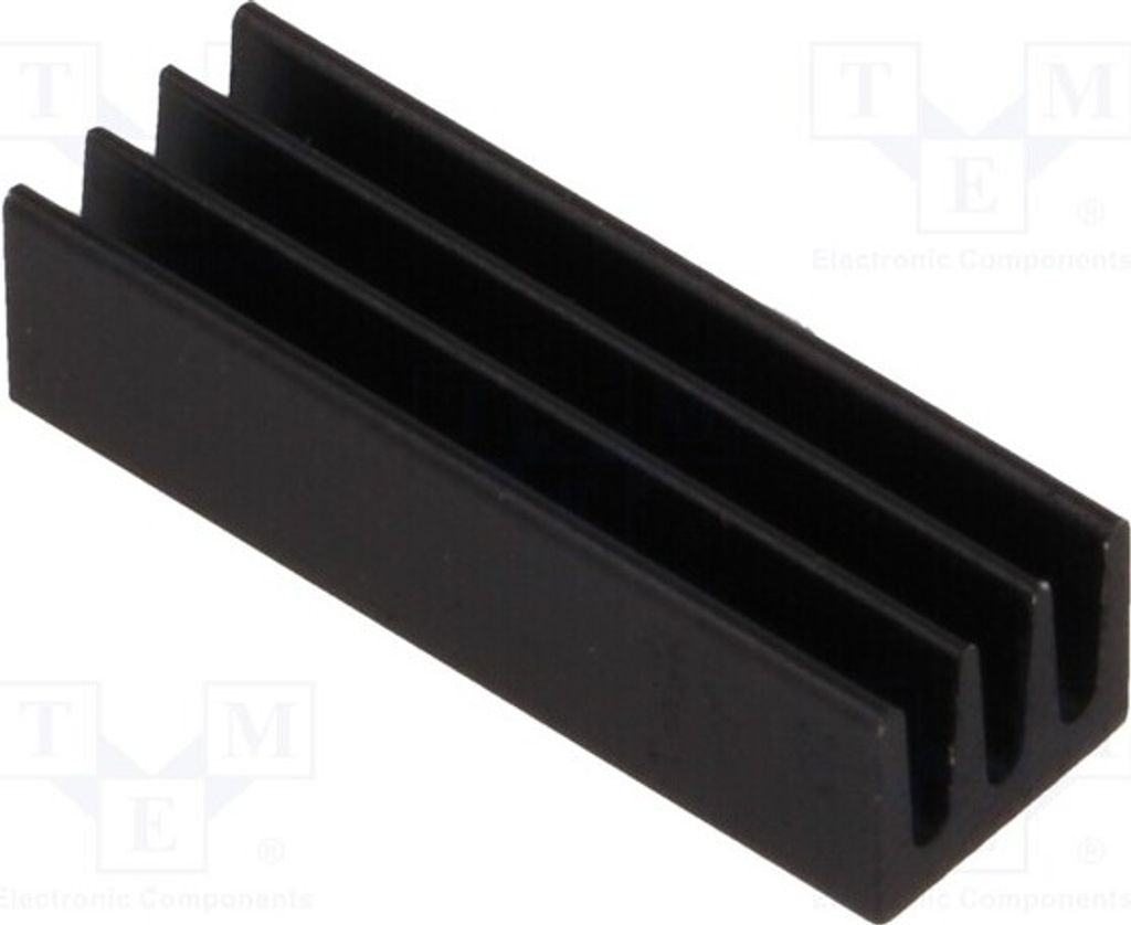 2x Radiator: geprägt 46K/W ICK14/16L Kühler H: 4,8mm L: 19mm schwarz W: 6,3mm