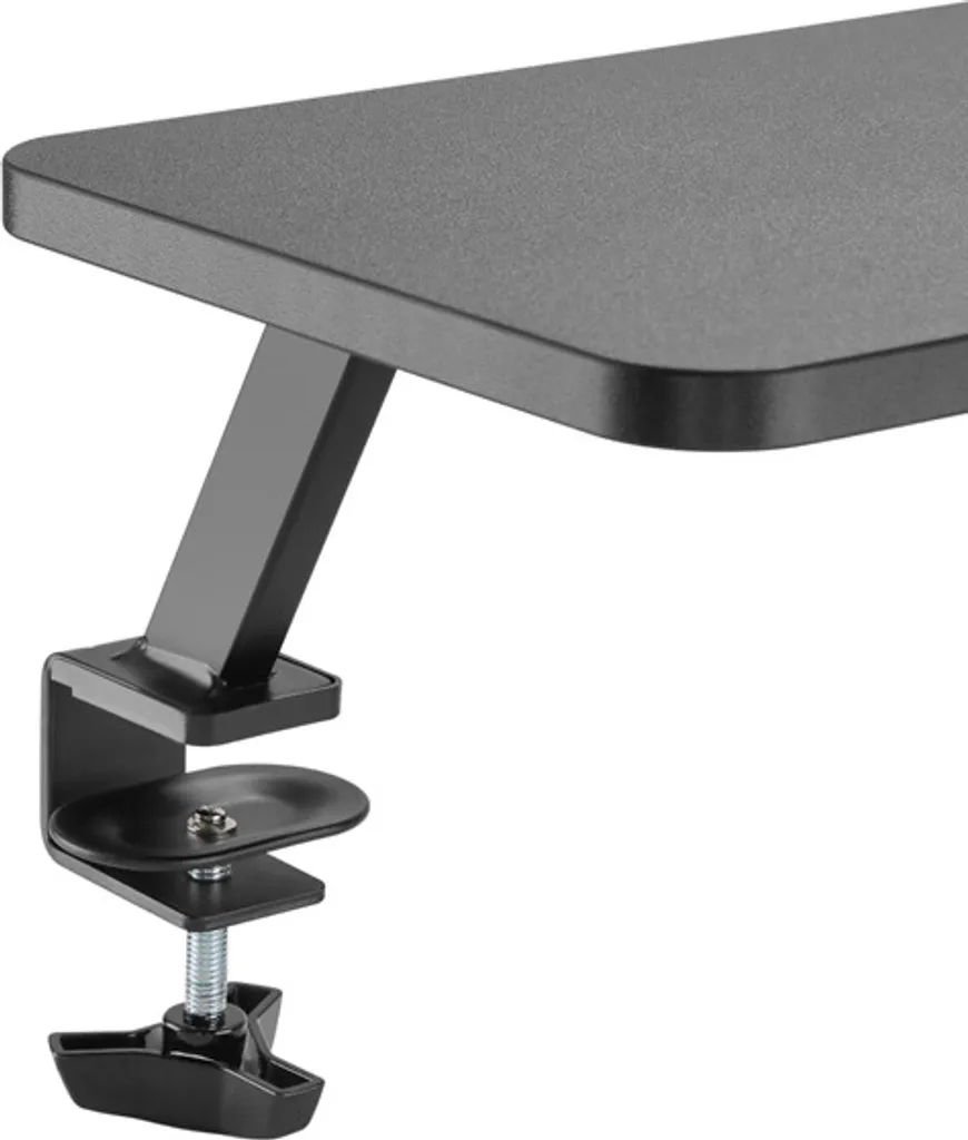 Support moniteur robuste en acier noir capacité 20kg pour écran PC - 7