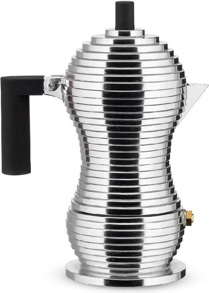 Machine à café noire en aluminium 35 cm - Cafetière Italienne Classique