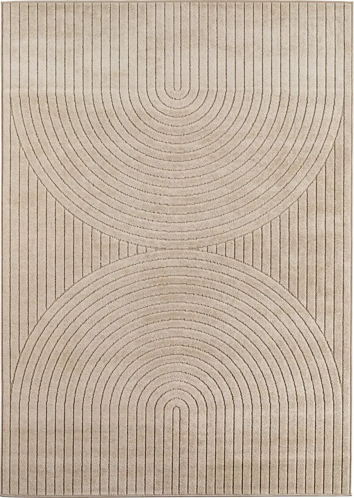 Tapis de terrasse et cuisine beige Nova 1201 - 80x150 cm lavable