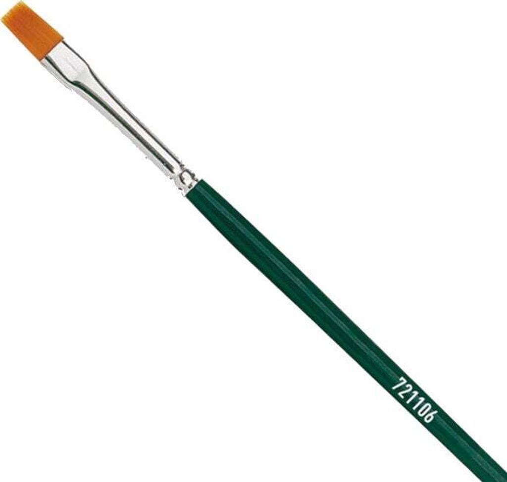 KREUL Haarpinsel Hobby Line BASIC, Nylon, flach, Gr. 6 Zdjęcie produktu 