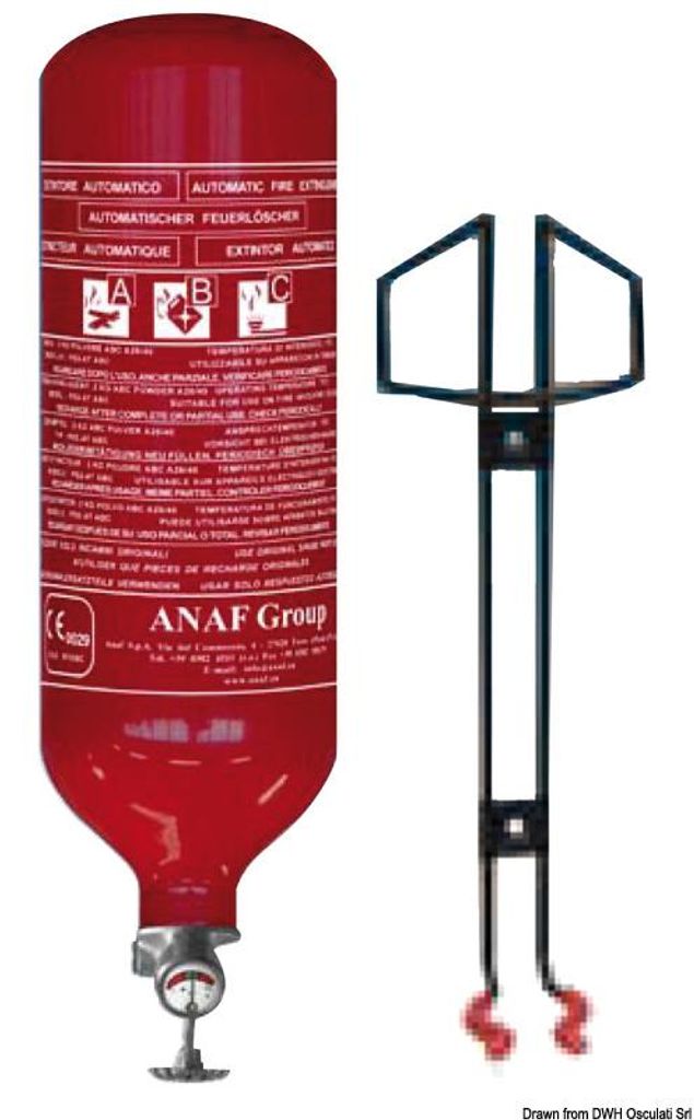 Osculati Spray Powder 2 kg Estintore per barca Immagine del prodotto 