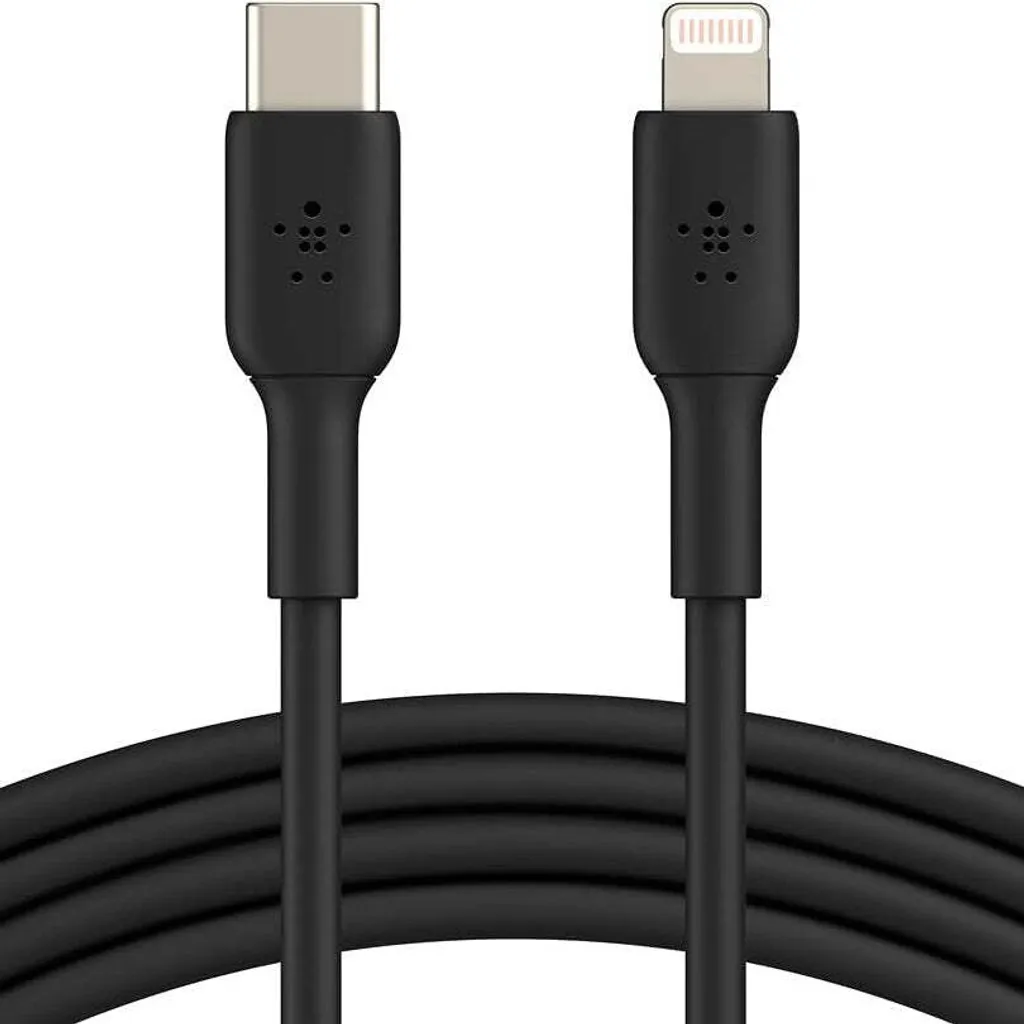 Câble Lightning Belkin BOOST Charge 2m Noir robuste pour iPhone et iPad - 12
