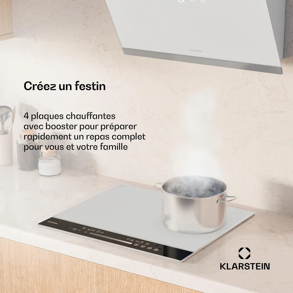 Table de Cuisson Induction 7200W Flex Zone avec Commande Tactile et Slider - 2