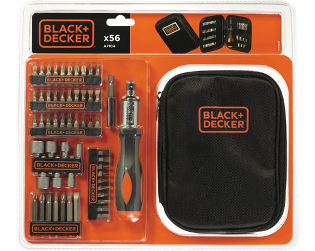 BLACK+DECKER Súprava 56 skrutkovacích bitov v kufríku, Obrázok produktu 
