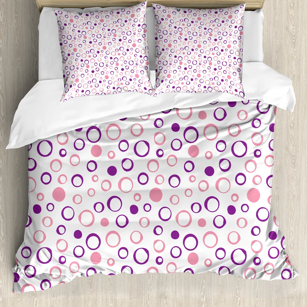 Set Letto Geometrico Rosa Violetto ABAKUHAUS: Design per Allergici