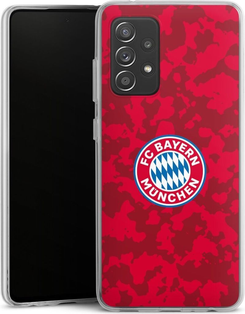 DeinDesign Handyhülle für Samsung Galaxy A52s 5G Silikon Hülle Case Smartphone Schutzhülle FC Bayern München Camouflage FCB