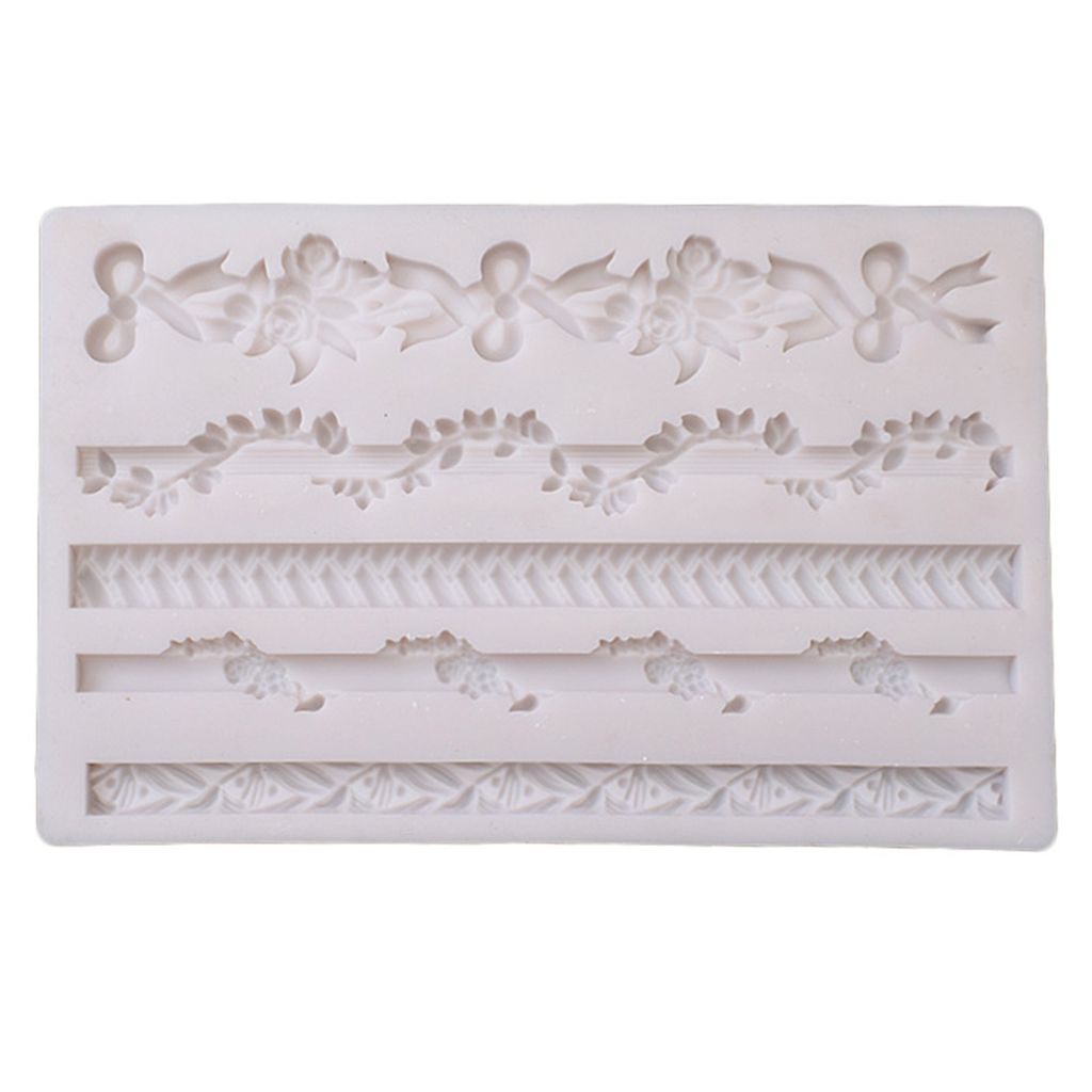 Backform, bequeme Reinigung, leicht zu lösen, wiederverwendbar, nicht klebend, langlebig, DIY, einfarbig, europäischer Stil, Blumenschnitz-Kuchen...