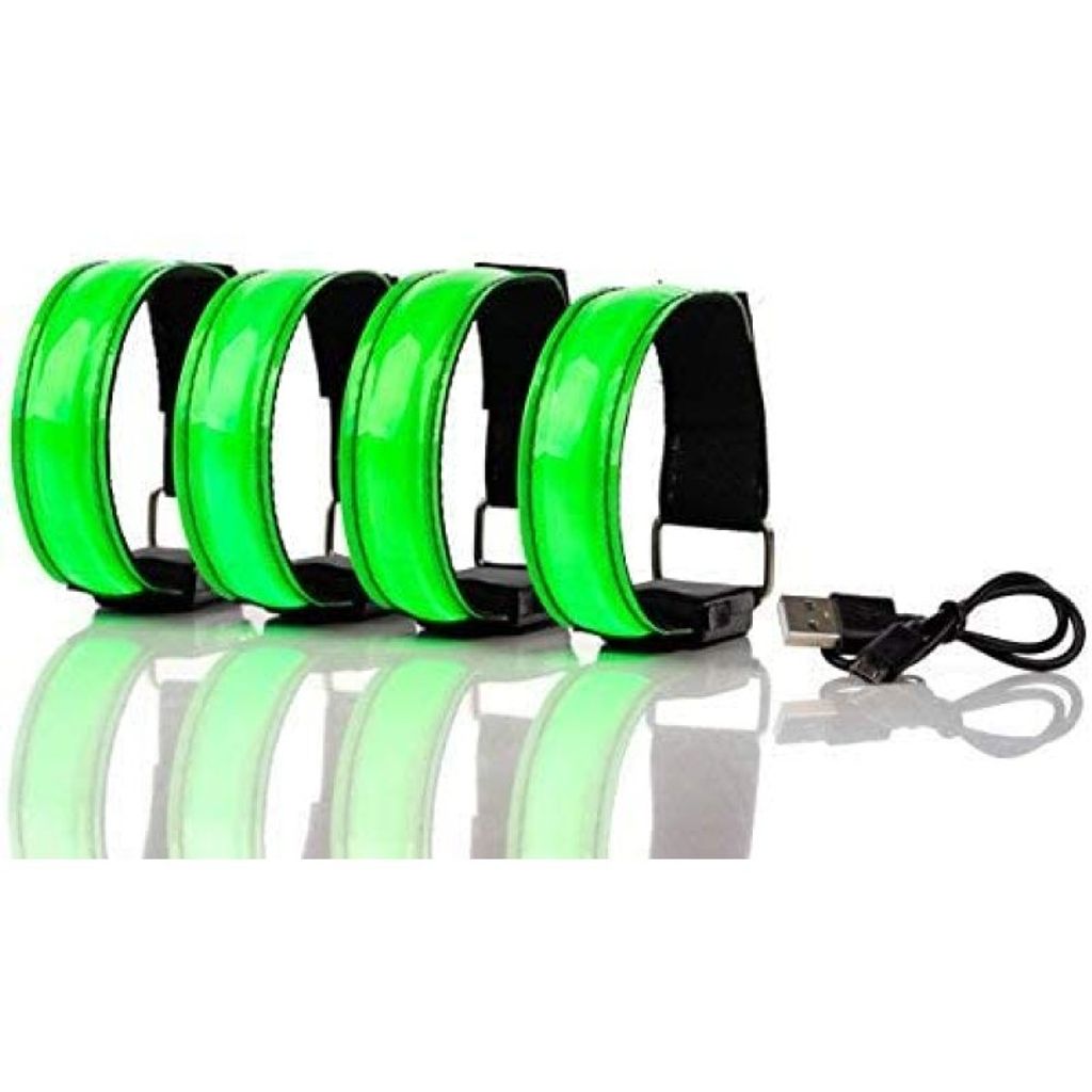 LED Armband. 4 Stück Reflektierende LED Leuchtende Armbänder