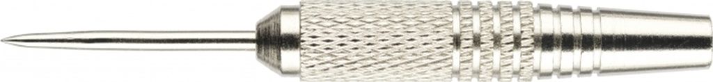 Steeldart - Barrel, mit Metallspitze, Nickel Silber eloxiert, Gewicht 19g, Länge: 50mm
