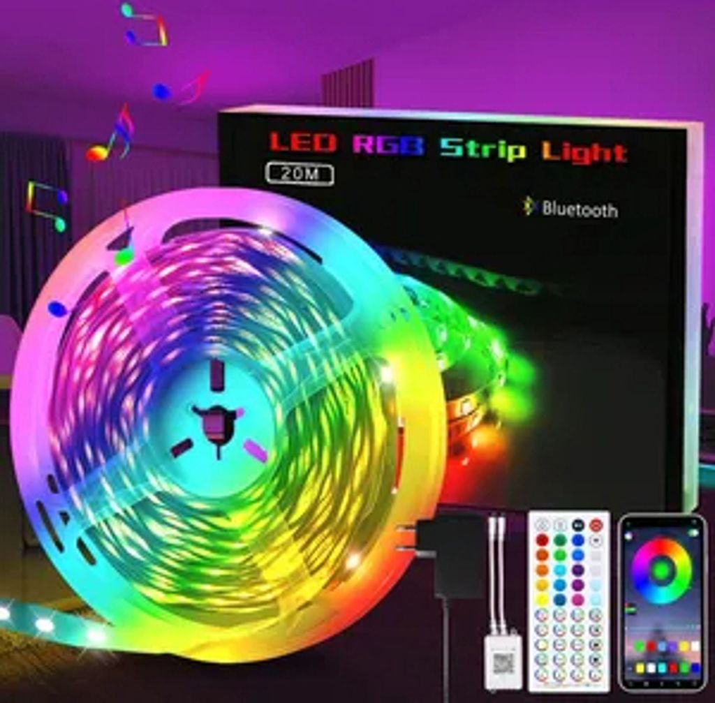 ZMH LED Strip 20m Light Smart RGB Tape Adjustable for Obrázek produktu 1