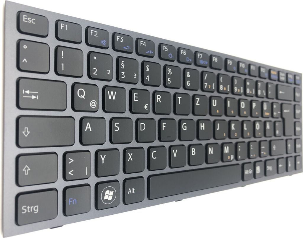 DEUTSCHE - schwarz + Rahm + Beleuchtung Tastatur kompatibel für AEGD3G00110