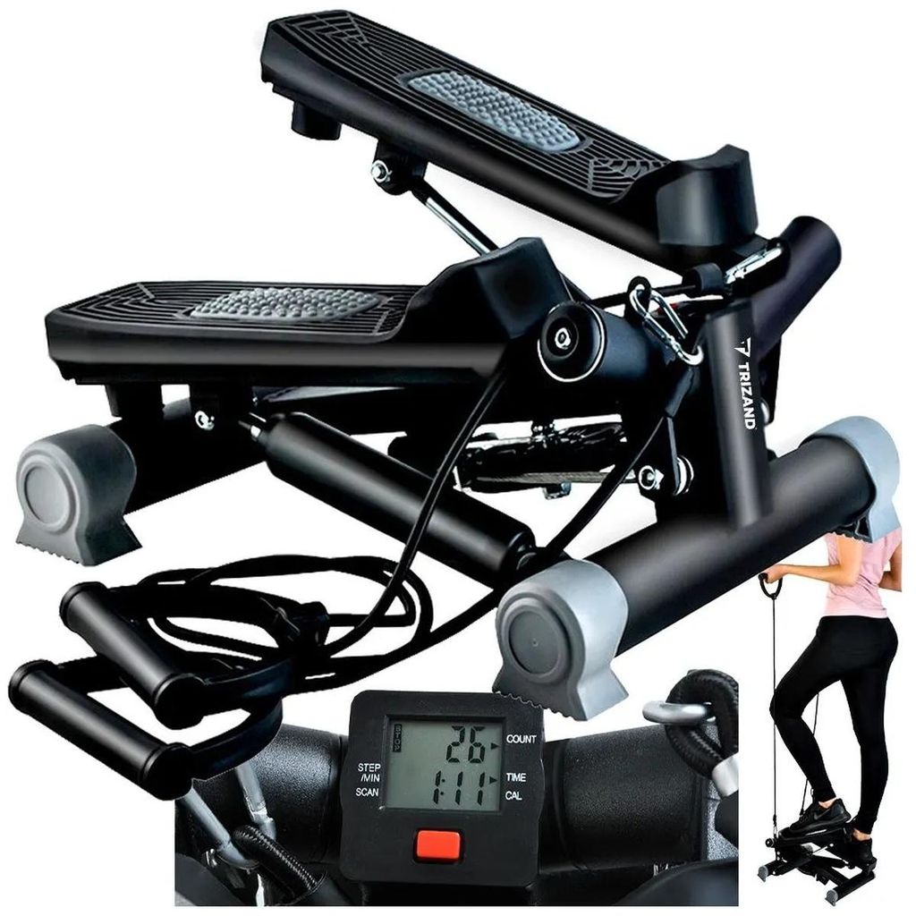 Trizand 22776 Stepper s lanami, čierna Obrázok produktu 