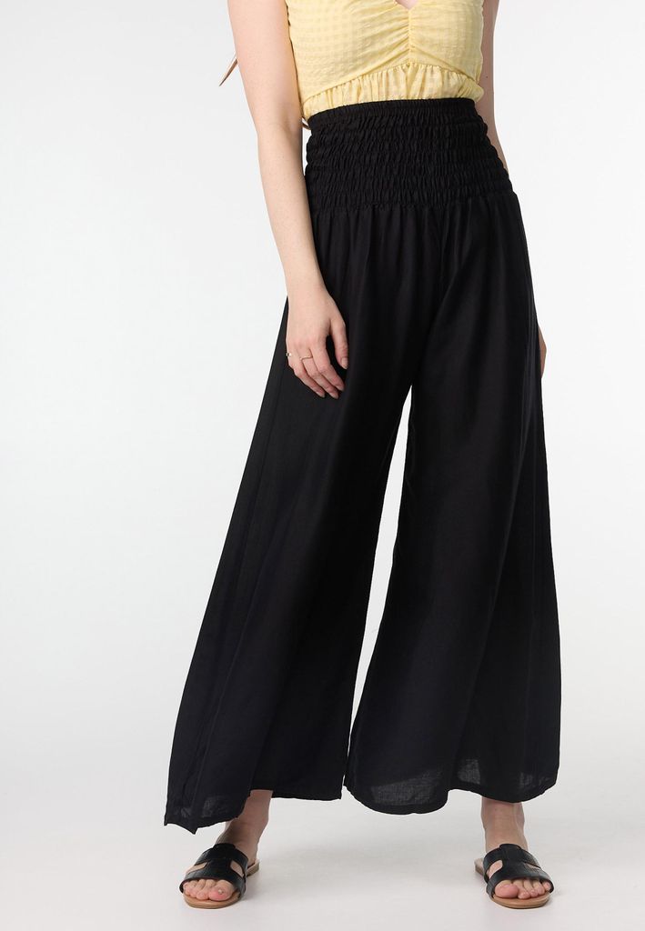paigh Palazzo-Hose mit elastischem Dehnbund Schwarz M/L