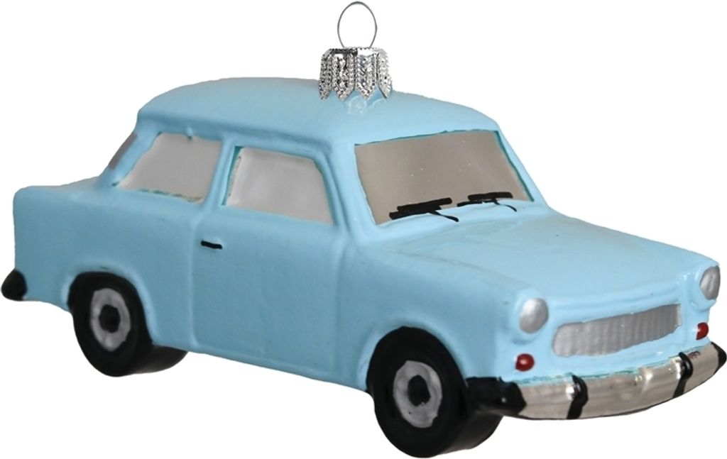 Hellblaues Glasauto