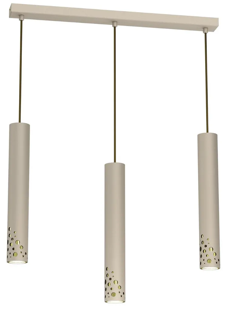 Grande suspension dorée pour table à manger Altro Buble 120x60 cm
