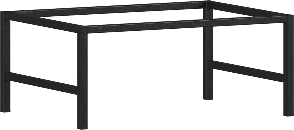 Pieds de meuble noir mat 60 cm robustes pour meuble de salle de bain