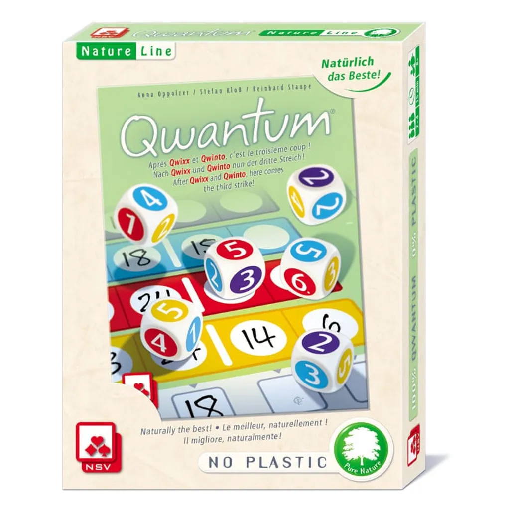 Qwantum Natureline 130014406 Jeu de Dés Tactique pour 2 à 6 Joueurs