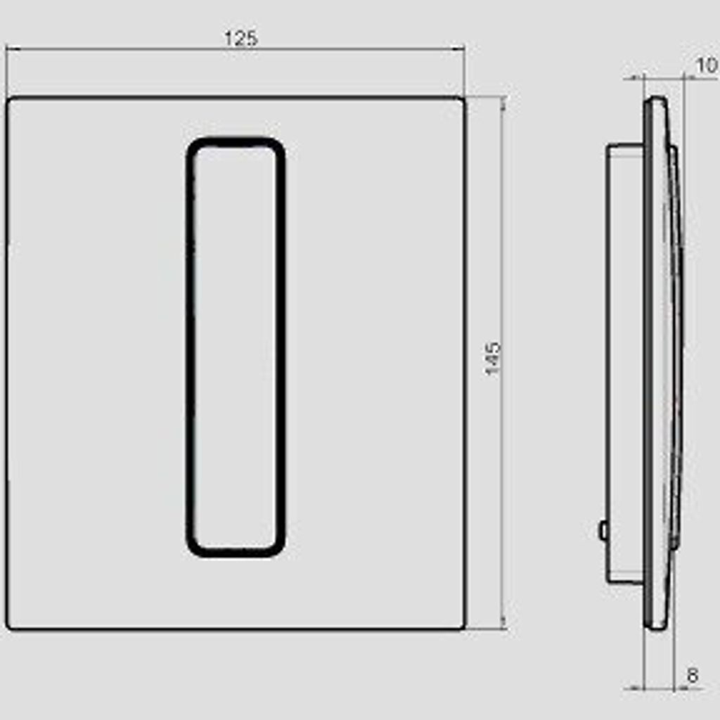 SANIT 16.090.93..0000 Urinal Abdeckplatte Ineo Bright