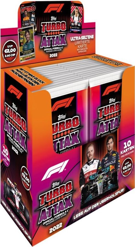Topps - Turbo Attax Formel 1 2022 - 1 Display (24 Booster) Produktbild 