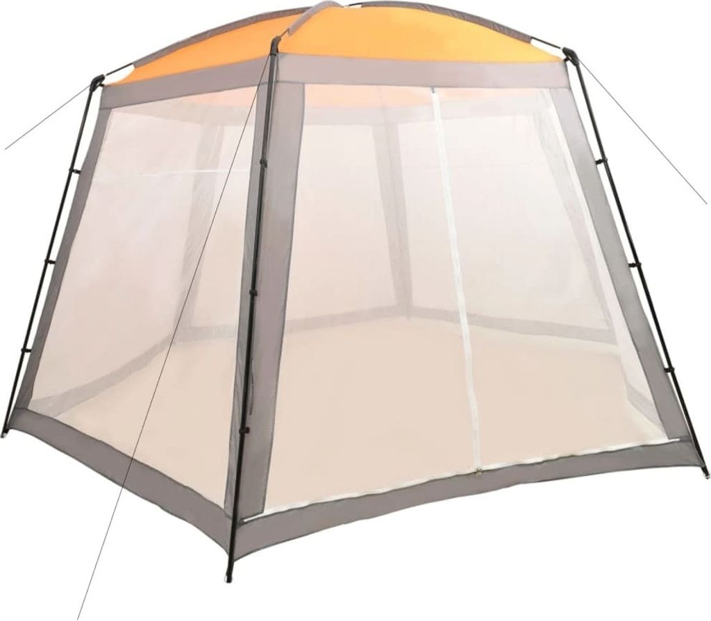 Poolzelt Stoff 500x433x250 cm Grau , Gartenduschen Design 2024