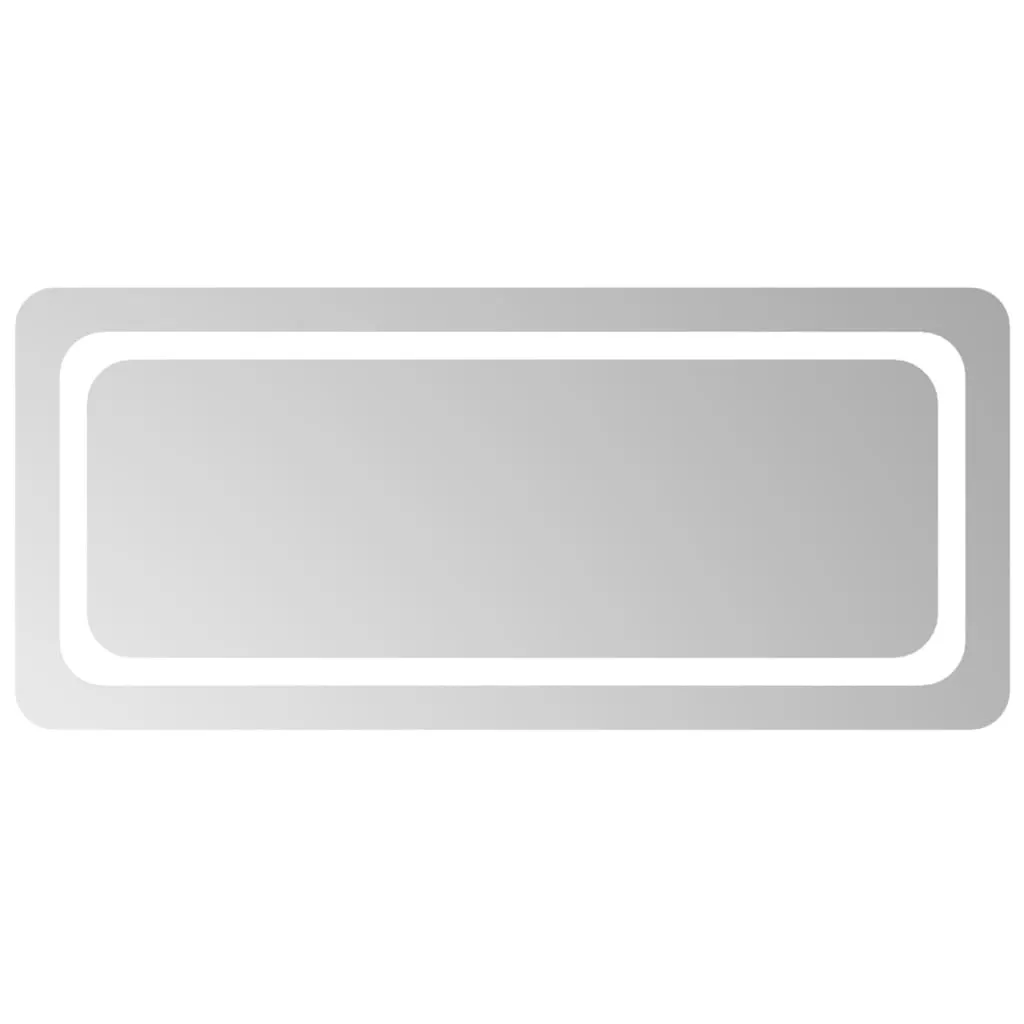 vidaXL Specchio Bagno con Luci LED 90x40 cm | Design Rettangolare Slim
