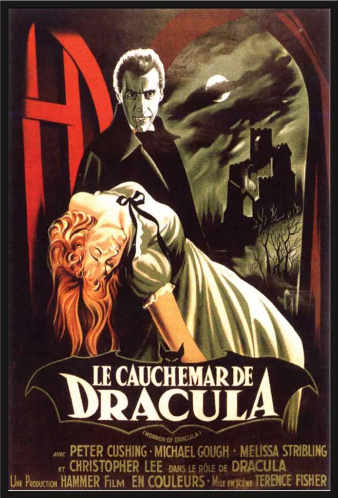 Affiche Dracula Cadre Noir Shinsuke Vitre Acrylique Protection Maximale
