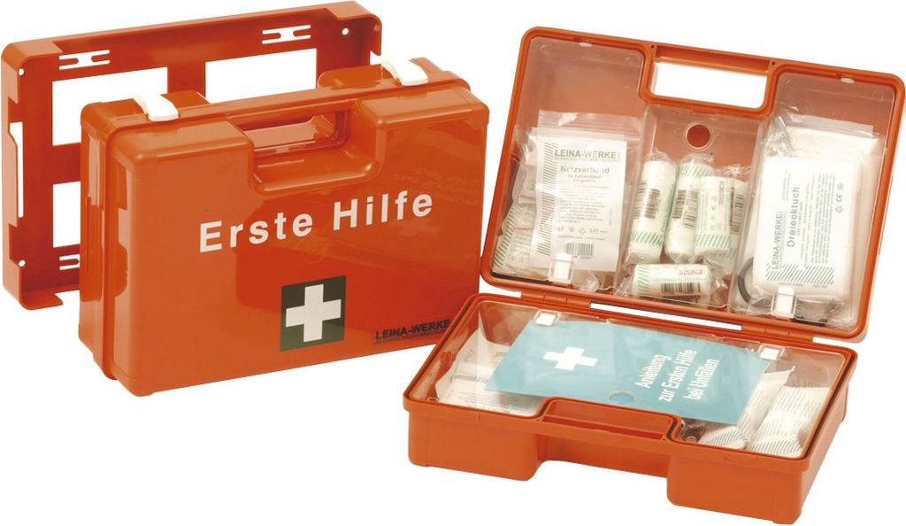 LEINA Erste Hilfe Koffer SAN Inhalt DIN 13169 orange