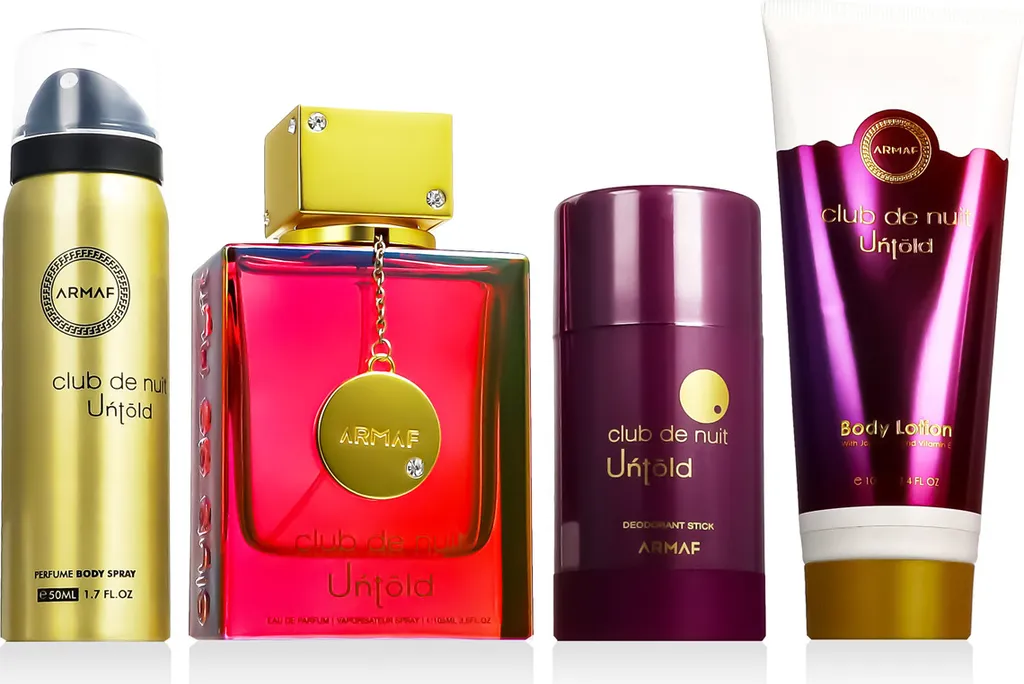 Armaf Club de Nuit Untold EDP 105 ml Coffret Unisexe avec Soins Corps