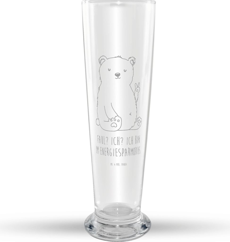 Mr. & Mrs. Panda Bierglas Eisbär Faul - Transparent - Produktbild 