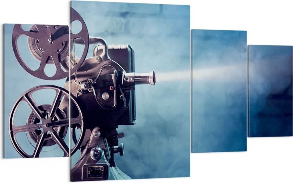 Bild auf Leinwand - Leinwandbild - Film projektor gedächtnis geschichte - 160x90cm - Wand Bild - Wanddeko - Leinwanddruck - Bilder - Kunstdruck - ...