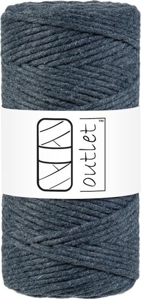 Dunkelgrau Makrameeschnur 100m 3mm OUTLET
