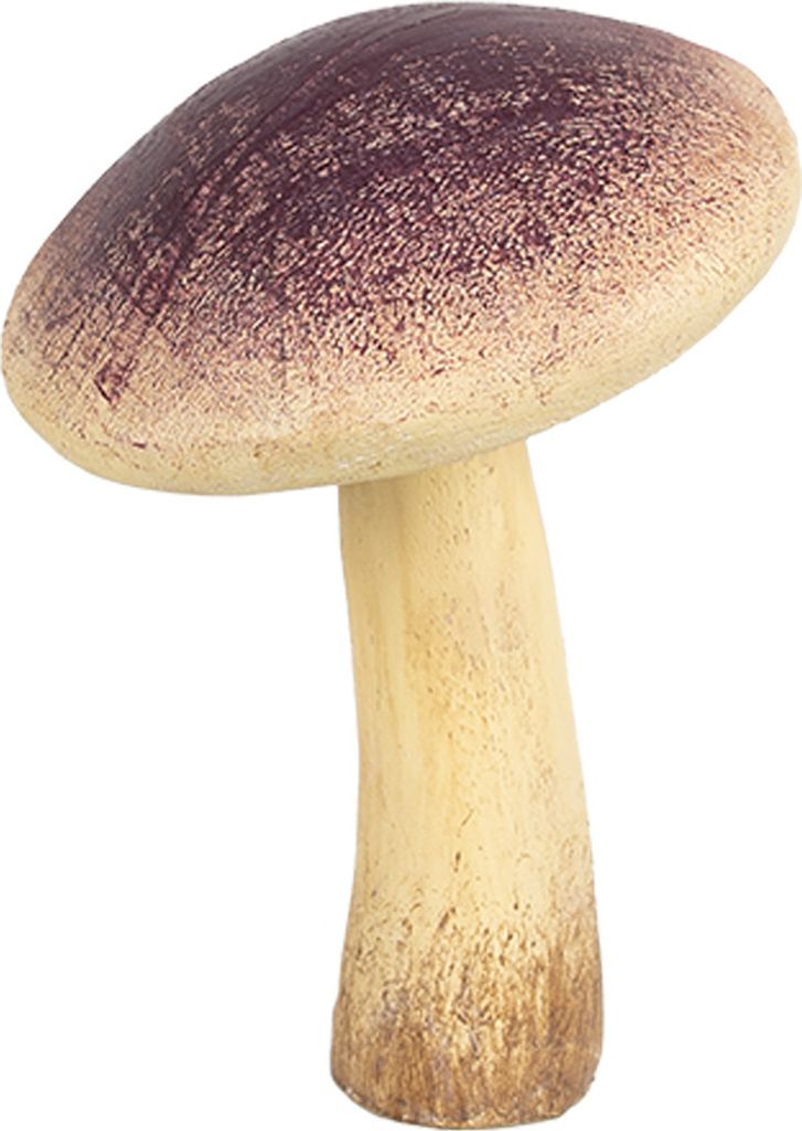 Clayre & Eef Dekoration Pilz Ø 9x12 cm Beige Violett Polyresin