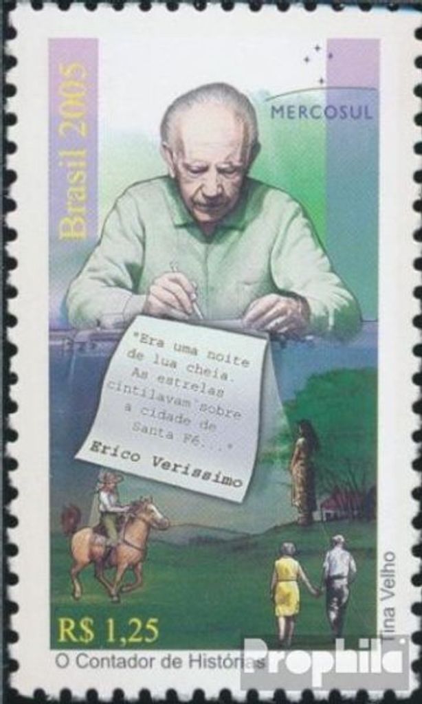 Briefmarken Brasilien 2005 Mi 3414 (kompl.Ausg.) postfrisch Klassische Schriftsteller