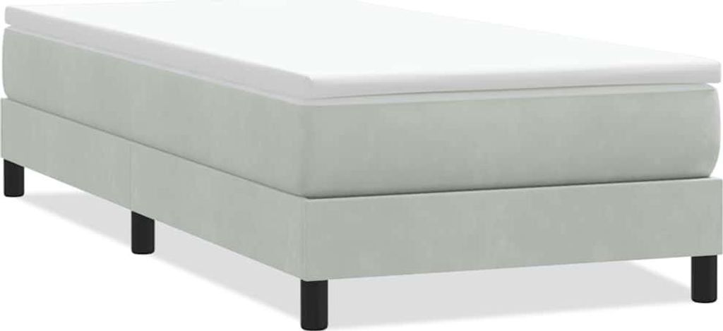vidaXL Skříňová postel bez matrace světle šedá 80x220 cm Obrázek produktu 