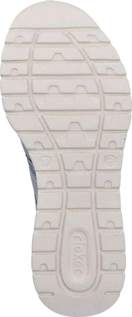 Rieker Damen Sneaker Schlupfschuh Zugband auftrittsdämpfend M6061, Größe:39 EU, Farbe:Blau