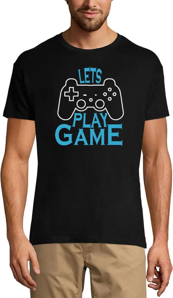 Herren Grafik T-Shirt Let's play game - Gaming-Bekleidung für – Let's Play Game - Gaming Apparel For – Öko-Verantwortlich Vintage Jahrgang Ku...