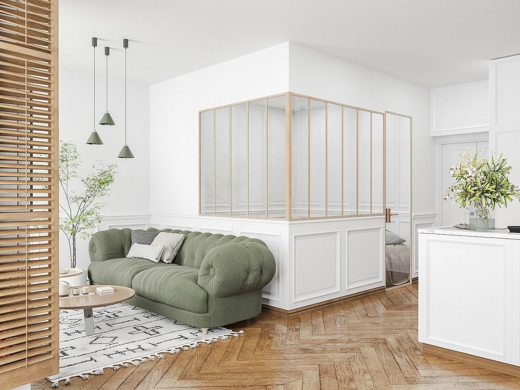 Verglaste industrielle Eckwand aus pulverbeschichtetem Aluminium - B 180 x B 150 x H 130 - Natürliches Licht - BAYVIEW