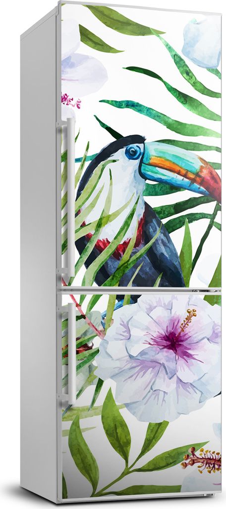 Tulup Kühlschrankdekoration - 70x190 cm - Aufkleber auf dem Kühlschrank - Hawaii-Muster