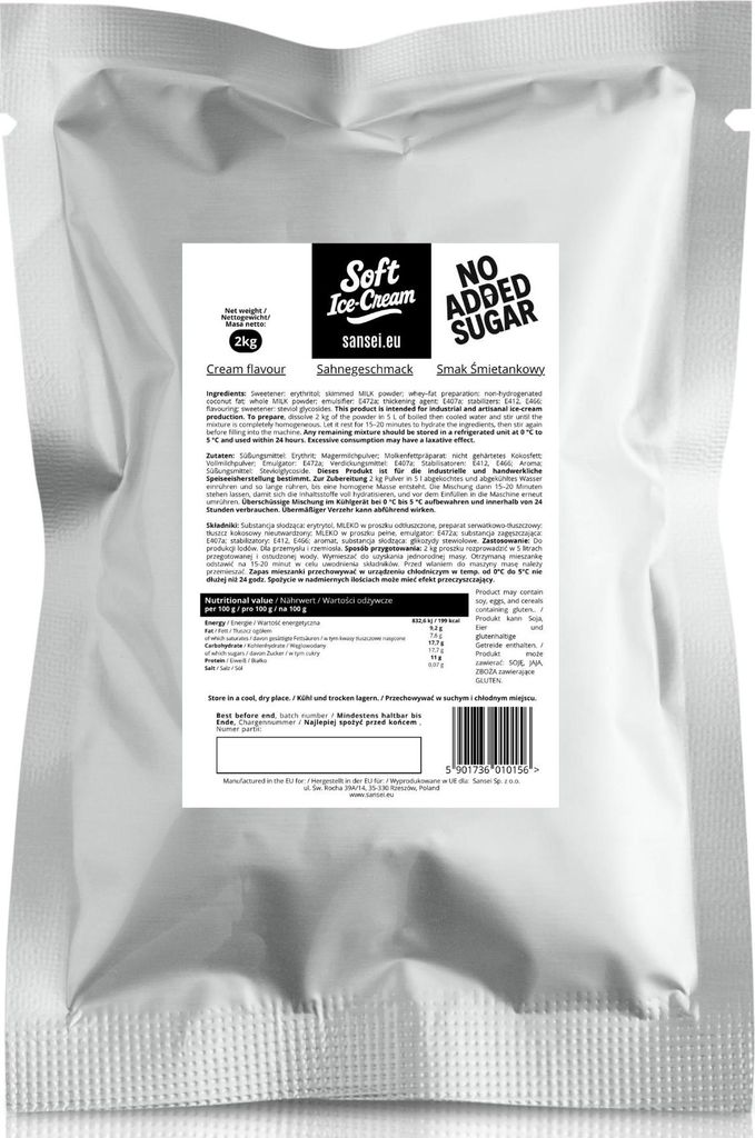 Sansei Soft-Eis Pulver für Eismaschine Softeispulver Produktbild 